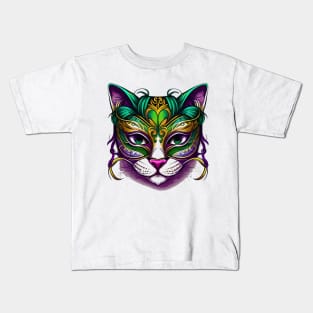 Cat Mardi Gras Cat-tastic Festival Kids T-Shirt